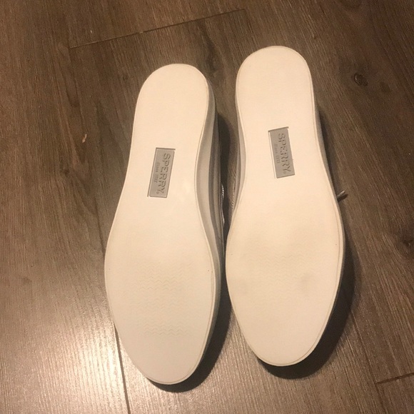 Sperry Sailor Boat Shoes, Leather Grey 9 - Picture 5 of 5